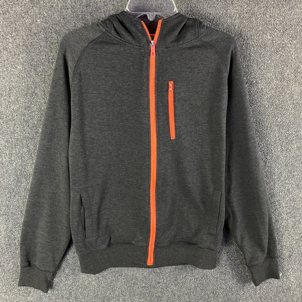 FUSAI Hoodie Men's Large Full Zip Adults Gray L